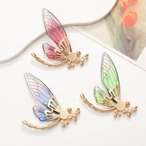 Ali di libellula colorate con glitter per accessori capelli e kit gioielli fai da te