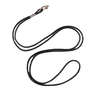 Luxury black rhinestone crossbody phone lanyard chain with silver metal buckle