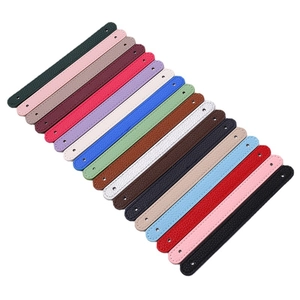 Litchi texture PU leather wrist straps for phone cases in 18 assorted colors