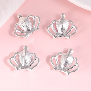 Ciondoli a corona in argento DIY per decorazioni di cover e bouquet di fiori
