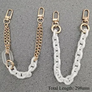 Acrylic Artificial Pearl Bag Chain Strap Gold Alloy Lobster Clasp For Women Handbag Phone Case DIY Jewelry Accessories