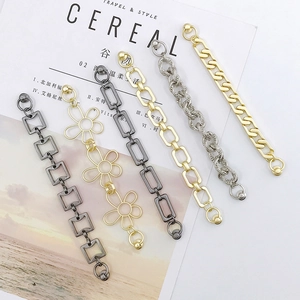 Accessori per Bracciale a Catena in Metallo con Fiori Cavi DIY per Custodia Telefono Borsa Gioielli Oro Argento Nero