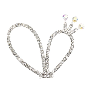 Accesorio DIY de corazón y corona con diamantes de imitación para decoración de fundas