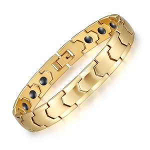 Men Stainless Steel Magnetic Bracelet European Fashion Arrow Link Chain Bracelet Health Bio Therapy Energy Jewelry Magnetic Bangle