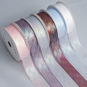 Holografische transparente Geschenkbänder in sechs Farben für DIY Blumen- und Geschenkdeko