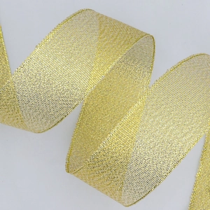 Nastro a rete glitterato oro con trama metallica per confezioni regalo e fai da te