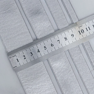 Silver glitter pleated snowflake ribbon 10mm width for DIY clothing accessories decoration