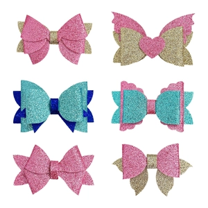 Accessoires de Cheveux en Nœud Papillon à Paillettes Brillantes Nœud en Polyester pour DIY Artisanat Coiffure Vêtements Décoration Cadeau Boîte Ornements Pour Filles