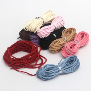 Faux Suede Cord For DIY Jewelry Making Handmade Crafts Flower Gift Box Apparel Doll Decoration Ribbon Multicolor Suede String