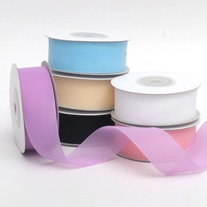 Matte Finish Semi Transparent Organza Ribbon For Gift Wrapping DIY Hair Accessories Flower Packaging Decor Ribbon