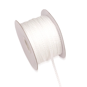 Roll of white translucent beaded chain for DIY jewelry making and clothing accessories