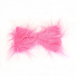 Fiocco rosa in peluche mostro di Natale con consistenza soffice per accessori fai da te