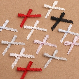 0.3cm double-edged polyester bow accessories in assorted colors for DIY crafts