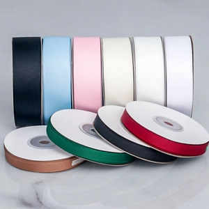 1.5cm multi-color grosgrain ribbon rolls for DIY hair crafts and gift wrapping decor