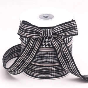 Houndstooth Plaid Ribbon Polyester Webbing For DIY Hair Accessories Gift Wrapping Flower Bouquet Craft Making Ribbon Roll