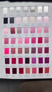 Nuancier de rubans en satin polyester double face de 1 cm pour projets artisanaux
