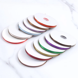 Colorful 1cm polyester satin ribbon rolls for gift wrapping and DIY crafts