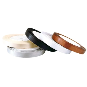 Five-color 1cm satin polyester ribbon set for gift wrapping and DIY crafts