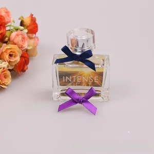 Detailed view of handmade polyester satin bows for DIY crafts and gift box decoration