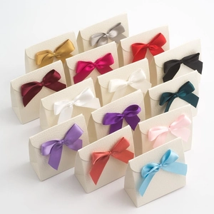 DIY handmade 3x3.5cm polyester ribbon bows for garment accessories in 15 vibrant colors