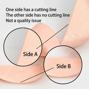 Pink velvet ribbon showing front and back textures with detailed A and B side views