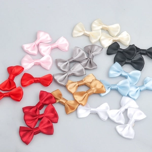 Mini Satin Ribbon Bows For DIY Crafting Handmade Bowknots For Gift Wrapping Clothing Pet Accessories Shoes Hats Decoration