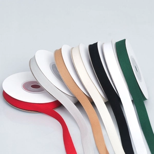 Multi-color herringbone cotton webbing tapes for garment accessories and gift wrapping