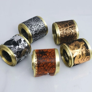 Halloween Mesh Ribbon Wired Edge Pumpkin Spiderweb Witch Ghost Patterns For Festive Party Home Decor Gift Wrapping Craft