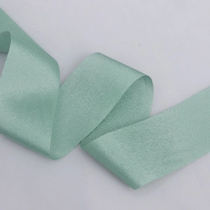 Matte high-elastic sage green polyester ribbon for gift wrapping and DIY hair accessories