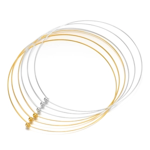 Collana Girocollo Regolabile in Acciaio Inossidabile Minimalista Per Creazione Gioielli DIY Oro Argento Placcato Per Donna