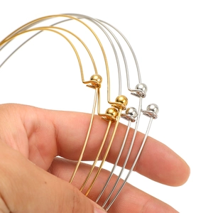 Girocollo regolabile da 15cm in acciaio inossidabile oro e argento con chiusura a sfera