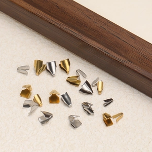 Flat snake chain connectors in 18k gold and silver stainless steel for DIY jewelry