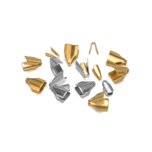 Polished stainless steel 18k gold and silver flat snake chain connectors for DIY jewelry