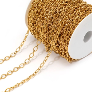 Edelstahl Oval Link Kette Für DIY Schmuckherstellung Erkenntnisse Raute Viereck Draht Halskette Armband Zubehör Kette