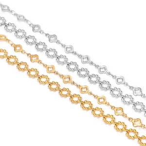 Edelstahl Schneeflocke Kleeblatt Hohlglied Kette Für DIY Halskette Armband Herstellung Gold Silber Plattiert Schmuck Finden Kette