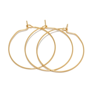 Stainless Steel Hoop Earrings For Women Minimalist Large Round Circle Geometric Earrings Gold Silver Plated Fashion Jewelry