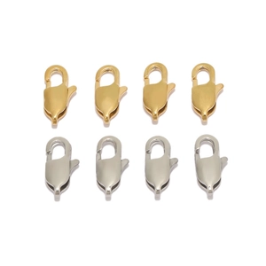 Stainless Steel Lobster Clasp For DIY Jewelry Making Gold Silver Plated Square Connector For Necklace Bracelet Findings DIY Tools