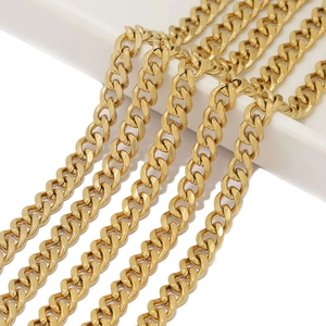 Edelstahl Panzerkette Für DIY Schmuckherstellung Halskette Armband Zubehör Polierte Curb Chain Findings