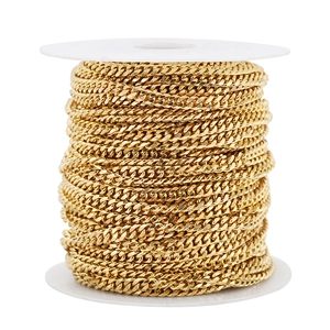 Roestvrij Stalen Cubaanse Schakelketting Voor Heren Dames Hip Hop Gegalvaniseerd DIY Ketting Maken Sieraden Accessoires