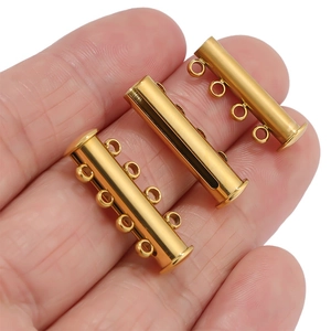 Fermoirs magnétiques dorés multi-rangs pour colliers et bracelets, accessoires bijoux DIY