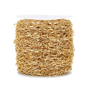 Roestvrij Stalen Ovaal Holle Ketting Vacuüm Verguld DIY Sieraden Maken Accessoire Voor Ketting Armband