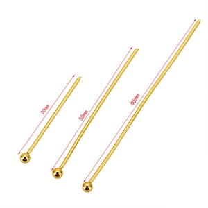 Clous à tête ronde en acier doré de 20mm, 30mm et 40mm pour la création de bijoux DIY