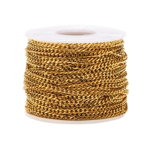 Edelstahl Panzerkette Für DIY Schmuckherstellung Galvanisierte Gold Silber Farbe Gliederkette Halskette Zubehör