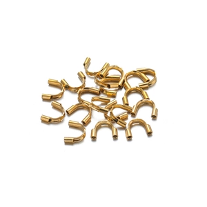 U-Form Drahtwächter Aus Edelstahl Drahtschutz Für Die Schmuckherstellung DIY Gold Silber Hufeisen-Verschlüsse Schmuckzubehör