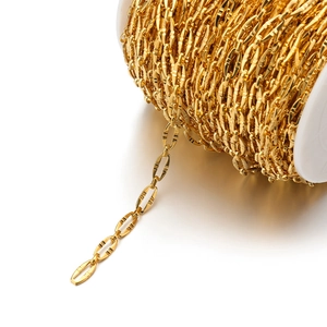 Chaîne en Grains de Café en Acier Inoxydable Accessoire de Bijoux DIY Hip Hop Hommes Femmes Style Unique Bijoux