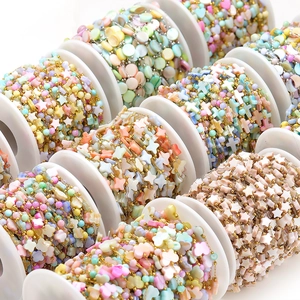 Colorful mother of pearl shell charms in star and butterfly shapes for DIY jewelry making