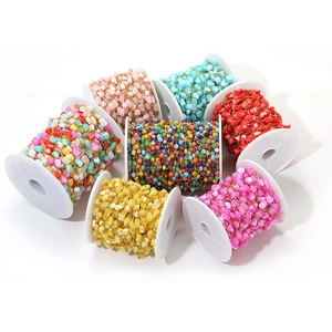 Stainless Steel Gold Plated Irregular Shell Beaded Chain For DIY Necklace Bracelet Making Fresh Jewelry Accessories