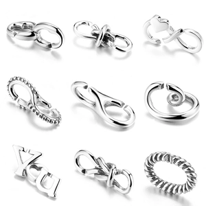Collection of nine S925 sterling silver charms with heart, infinity, and cupid arrow designs