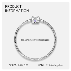 Détail macro du fermoir bracelet en argent 925 avec gravure I Love Mom et pierres