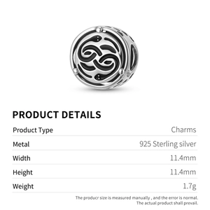 925 sterling silver dual snake charm with black enamel and hollow heart details